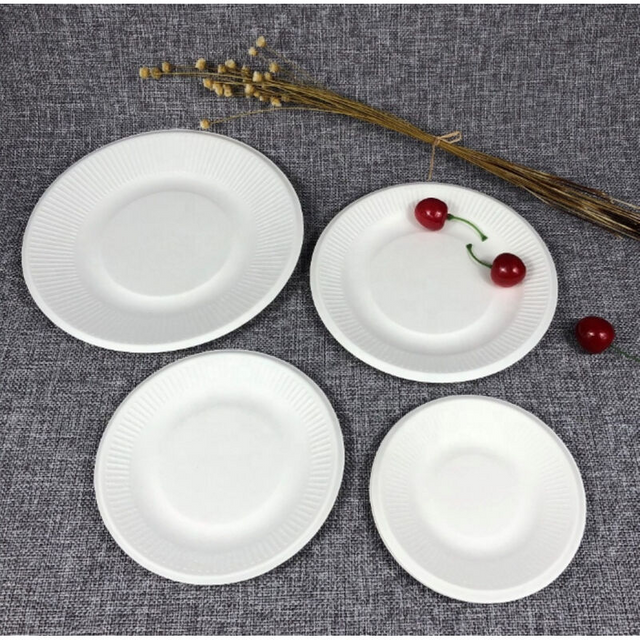 Self-marketing Paper plate Dining room dinner biodegradable plate Disposable paper plate