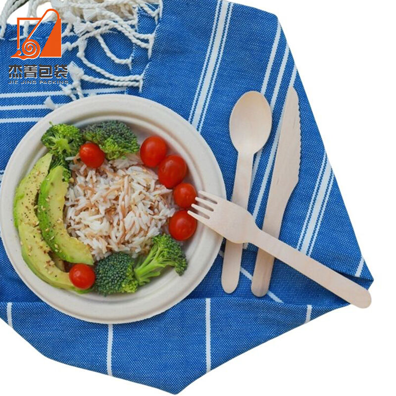 Wholesale Biodegradable Bulk Wood Spoon / Forks / Knives Disposable Wooden Cutlery Set