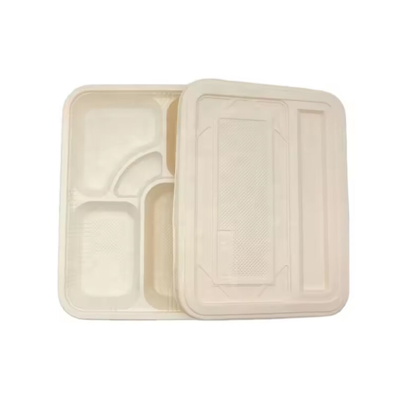 Factory Supplier Price Eco Friendly Disposable degradable eco-friendly cornstarch food tray lid