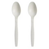 Natural Eco-friendly Cornstarch Spoon Food grade Biodegradable Dinner Tableware Disposable Cutlery Spoon