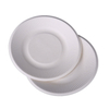 Compostable big round paper takeaway food container sugarcane bagasse pulp disposable bowls wholesale