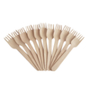 Ready To Ship Biodegradable Bulk Birch Wood Spoon / Forks / Knives Disposable Wooden Cutlery Set