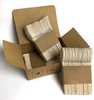 Portable wood effect travel cutlery set with individual paper wrapped wood fiber cutlery