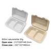Degradable disposable corn starch environmental protection lunch box Food grade bowl household lunch box double take-out packaging