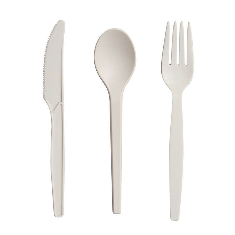 biodegradable eco knife biodegradable cornstarch Disposable Tableware disposable corn starch cutlery spoon fork knife