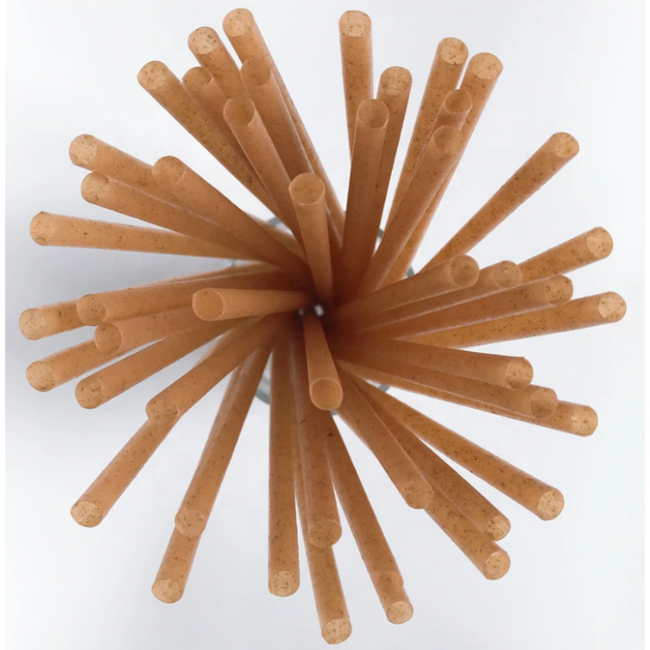 Pla Compostable Sugar Cane Bagasse Drinking Straw Biodegradable Sugarcane Straws