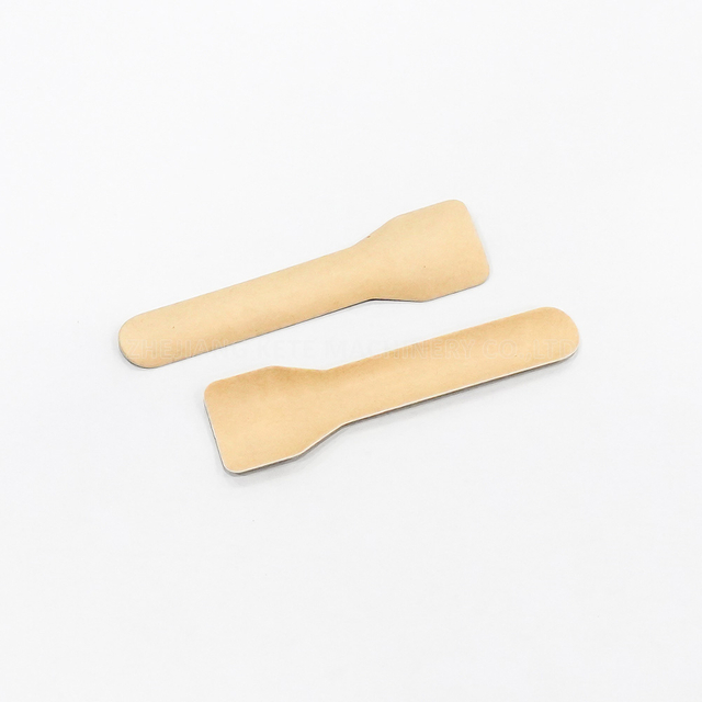 Einweg-Papierlöffel für Eis natürlich abbaubarer Papierbecherlöffel