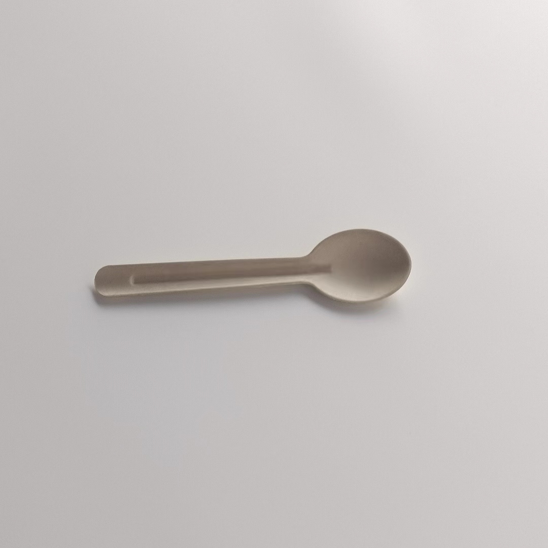 Natural Compostable Paper Spoon Cutlery Utensil Sets Biodegradable Disposable Sugarcane Knife and Fork