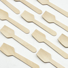 Benutzer definierte umwelt freundliche 140mm Birke Holz gabel Löffel Set Cut Steak Einweg besteck Biologisch abbaubarer natürlicher 6,3 Zoll Holz löffel