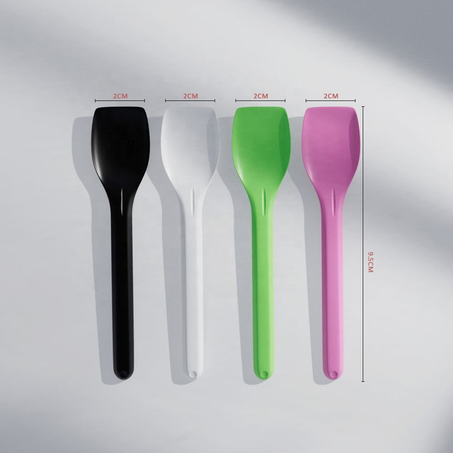 New Colored PLA Cute Mini Ice Cream Scoop Spoon Biodegradable Disposable Ice Cream Spoon for Parties