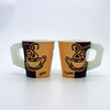 Disposable Paper Cups Customized Hot Coffee Paper Cup With Handle and Lids With Logo 4oz 5oz 6oz 7oz 8oz 9oz 10oz 12oz 16oz