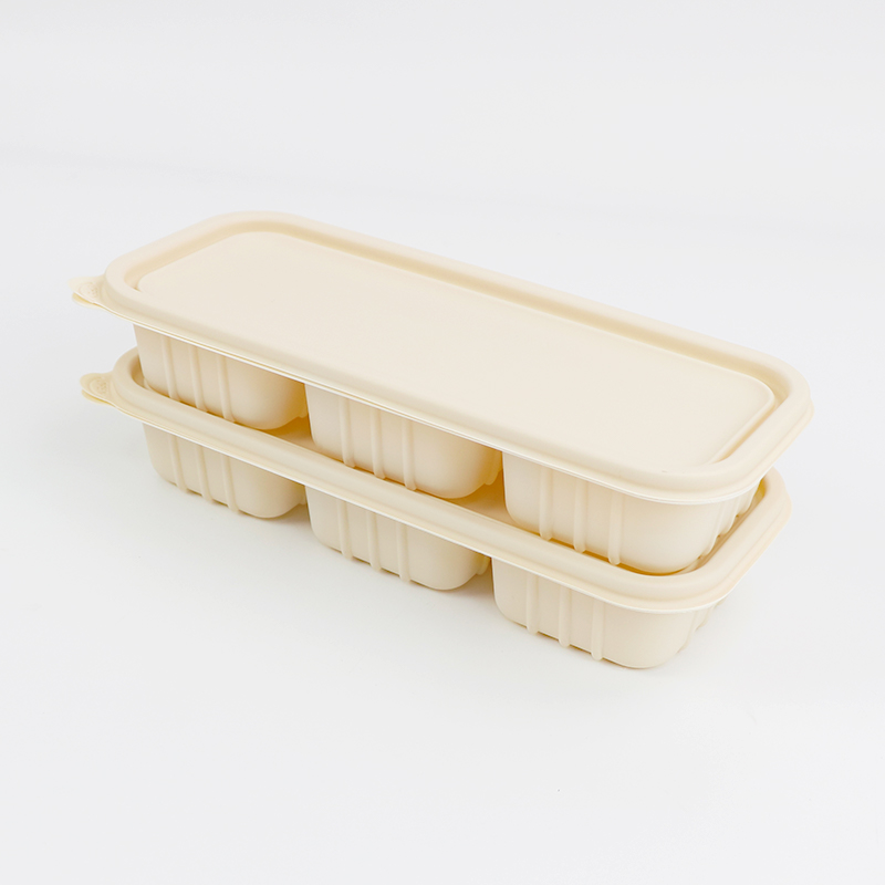 Biologisch abbaubarer Maisstärke-Lebensmittel behälter Einweg-Plastik-Maisstärke zum Mitnehmen Einmalige Essens zubereitung sbox mit Fach