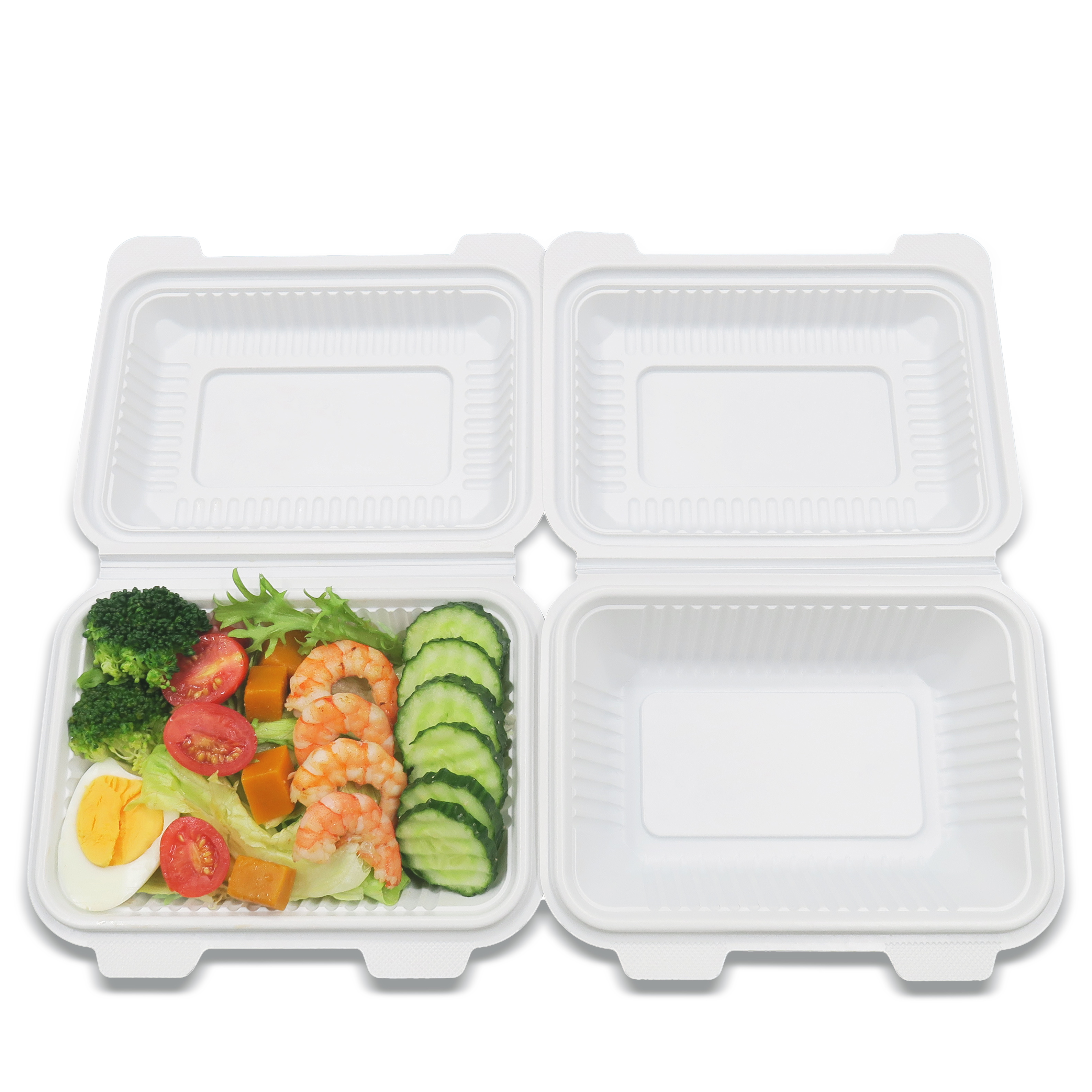 Eco-Friendly Fast Food Packaging Wholesale Take Away Disposable Togo Meal Prep Containers Plastic Bento Lunch Box