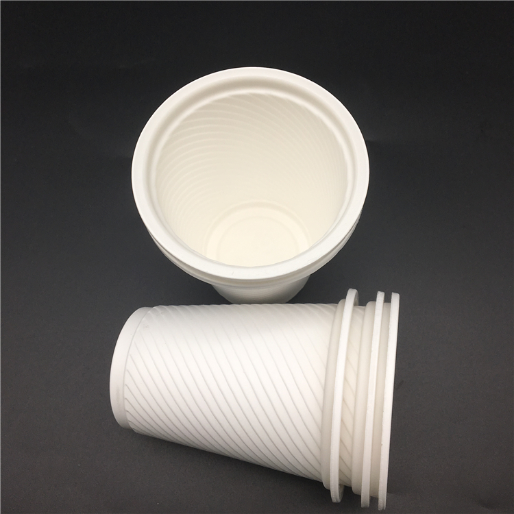 Biodegradable Food Grade Cornstarch Disposable Drinking Coffee Cup 
