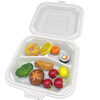 Kompost ierbare Einweg-Maisstärke-Lunch-Clamshell-Box