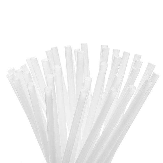 100% Biodegradable Pla Straw Disposable Drinking Straws Eco-Friendly Individual Packing 6mm 8mm Diameter for Bar Parties Camping